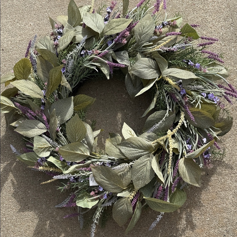 Frontgate Lavender Wreath - NWT